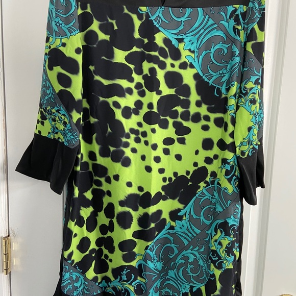 Versace Collection size 46 multi-patterned dress - Picture 2 of 10